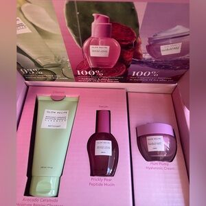 Glow Recipe Set: Avocado Cleanser + Prickly Pear Serum + Plum Plump Cream